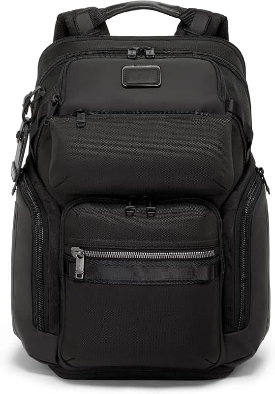 TUMI Alpha Bravo Nomadic Backpack, 18.8", Black | Men's Durable Carry on Bag, 18.8" X 15.…