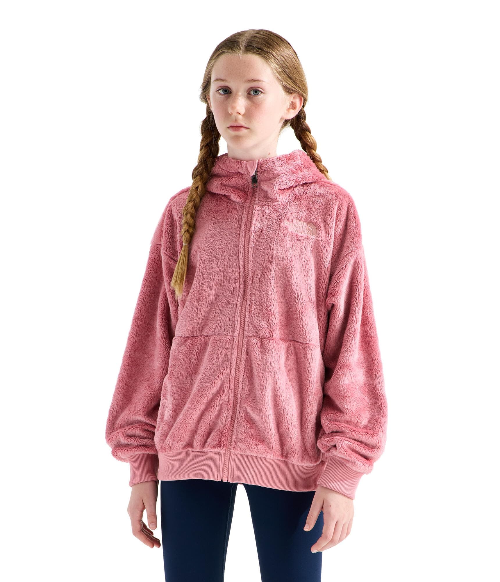 Girls' Osito Full Zip Hoodie | Fleece Hooded Jacket With Hand Pockets & Durable Ribbed Co…