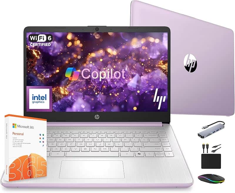 14 Laptop Computer 2025 Ultra Light, AI Copilot Student Business, Quad-Core Intel, 16GB R…
