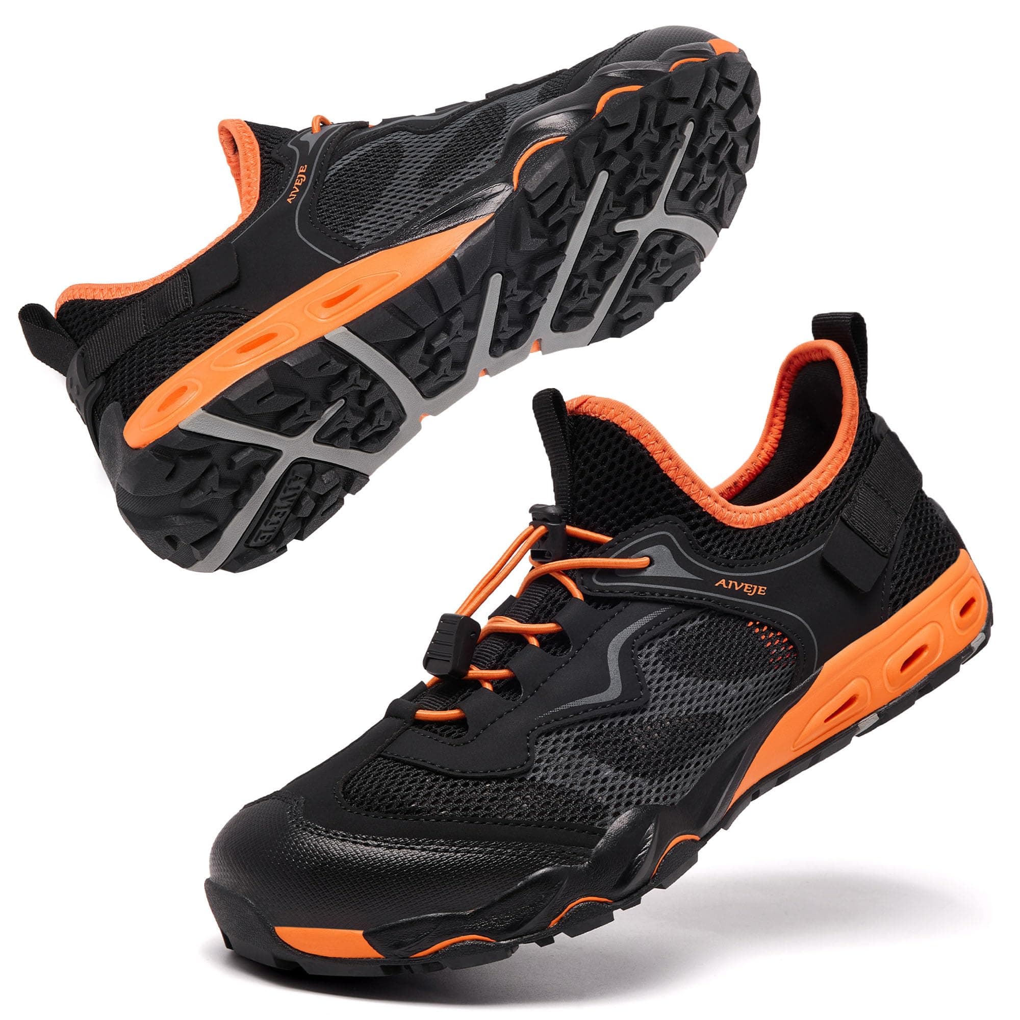 Water Shoes for Men Quick-Dry Aqua Shoes Non-Slip Hiking Athletic Water Sandals Amphibiou…