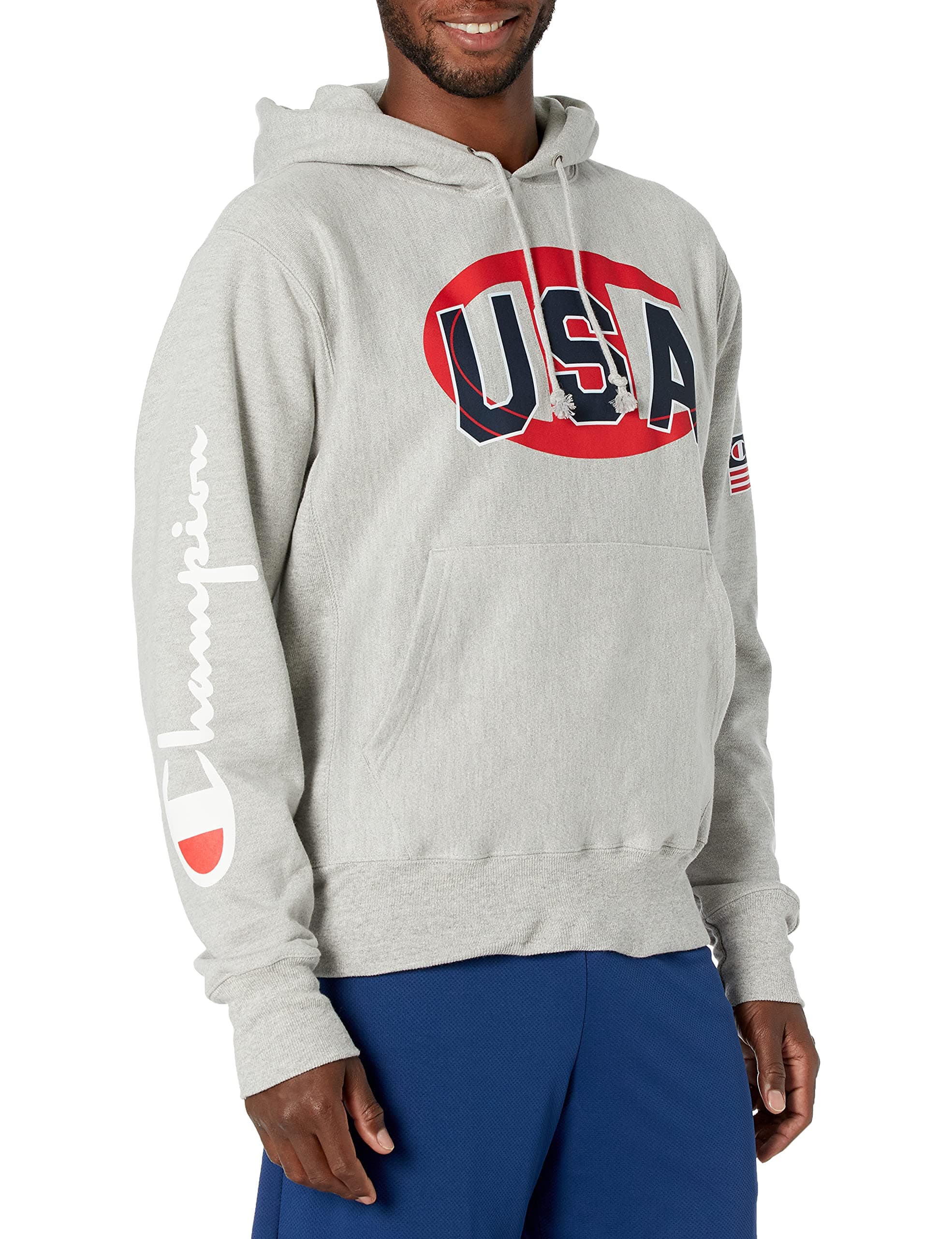 Men's Reverse Weave Hoodie, Amazon Usa Exclusive