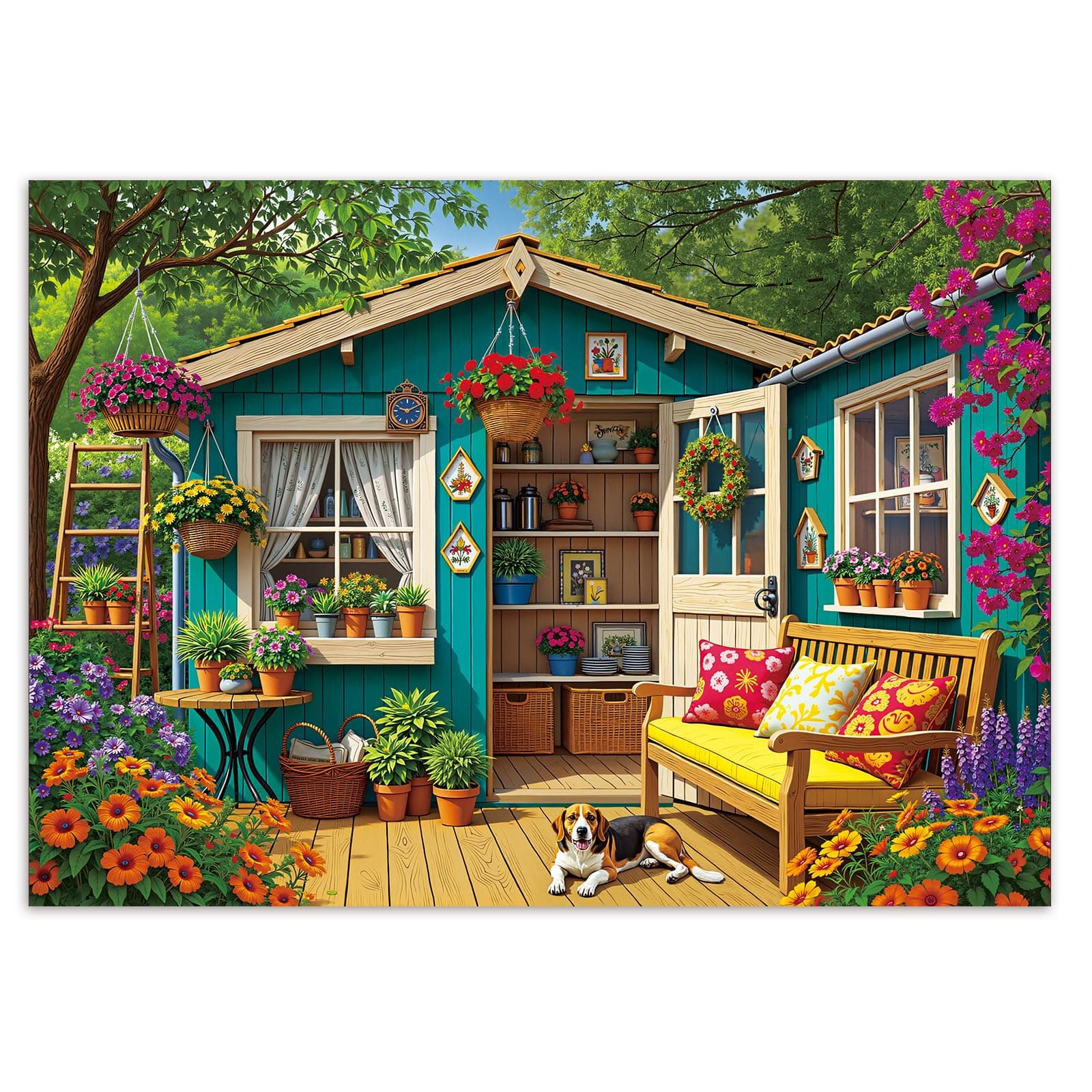 Artipuz Jigsaw Puzzles for Adults 1000 Pieces - Countryside Flower House | 27.6" x 19.7"…