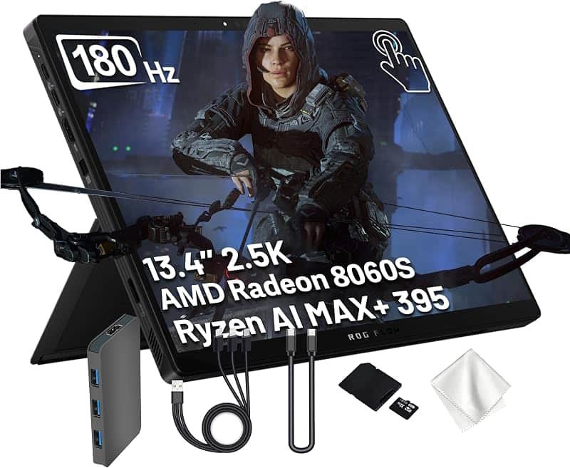 ROG Flow Z13 13.4" 180Hz WQXGA 2-in-1 Touchscreen Gaming Laptop, Ryzen AI MAX+ 395, 64GB…