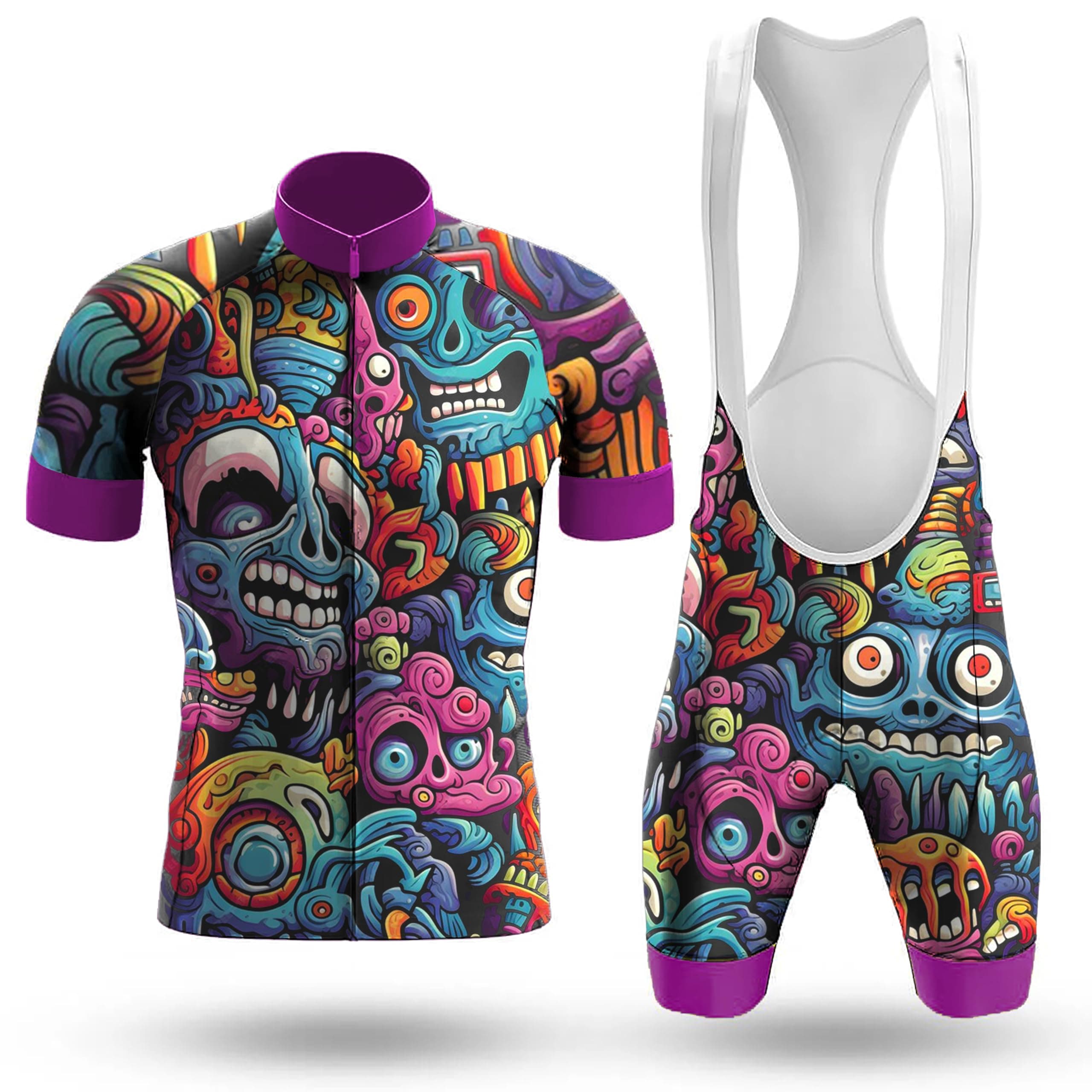 Cycling Jersey Men Funny Bike Jersey Set Cycling Set Slim Fit Bike Jersey Cycling Bib Bic…