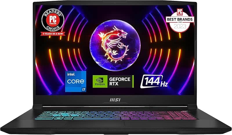 Katana 17 Gaming Laptop: 13th Gen Intel Core i7, GeForce RTX 4060, 17.3" 144Hz FHD Displa…