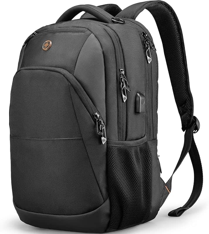 Design Large Business Laptop Backpack with Smart USB Charging Port Travel Backpack Fits 1…