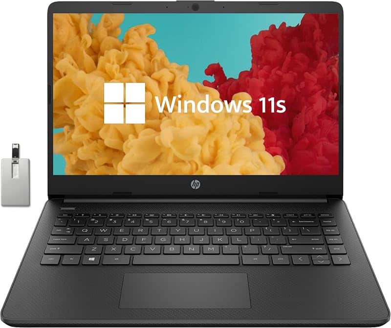Stream 14-inch Laptop, Intel Celeron N4000, 4 GB RAM, 64 GB eMMC, Windows 10 Home in S Mo…