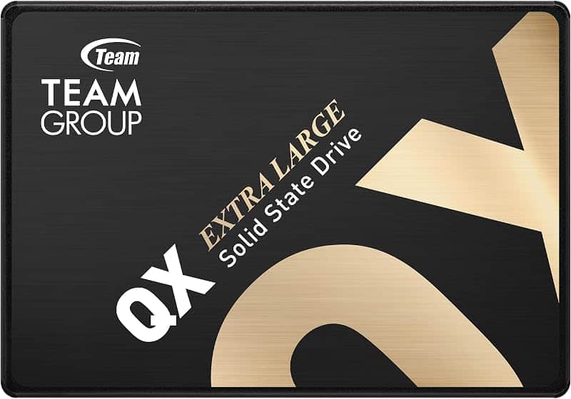 QX 4TB 3D NAND QLC 2.5 Inch SATA III Internal Solid State Drive SSD R/W Speed up to 500/4…