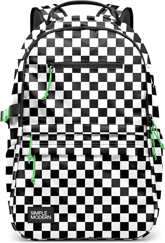 Kids Backpack for School | 20L Laptop Backpack | Checkered