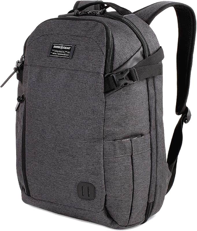 Hybrid Travel Laptop Backpack, Heather Grey, 18-Inch