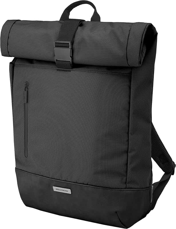 Metro Rolltop Backpack, Black | 30L rolltop backpack with padded 15" laptop compartment,…