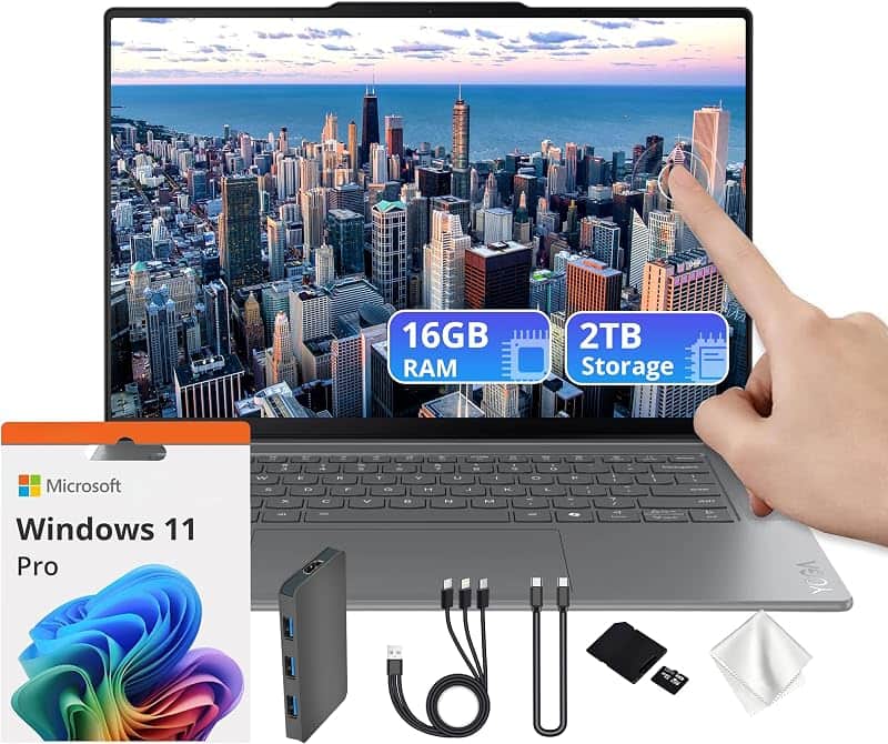 Yoga Slim 7i Aura Edition 15.3" 2.8K Touchscreen Laptop, Intel Core Ultra 7 256V, 16GB LP…