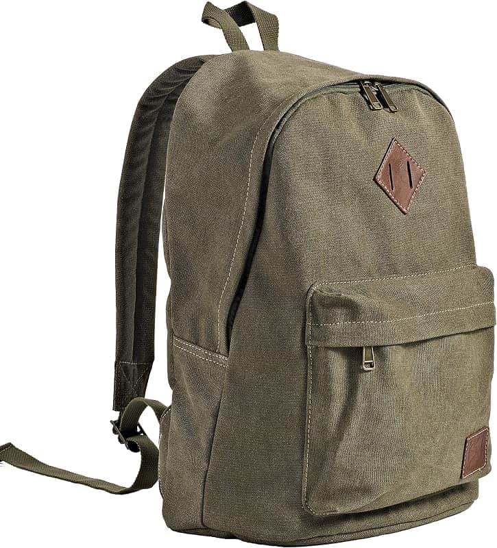 Durable Canvas College Rucksack Laptop Excursion Backpack Travel Notebook School Backpack…